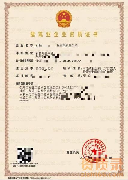 转让  建筑+市政+水利+公路二级