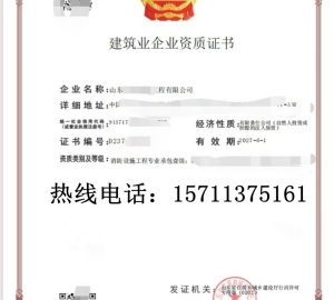 山东消防一级资质公司转让出售