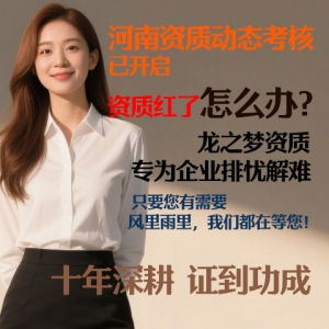 河南龙之梦资质工程资质动态考核消红